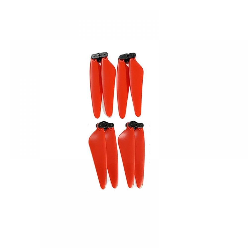 Frühling Stoßdämpfer Fahrwerk Propeller Maple Leaf Kit Kompatibel Mit F11 Pro F11RPO F11S GPS RC Drone Ersatzteile(1SET RED PROPELLER) von GHJtRs