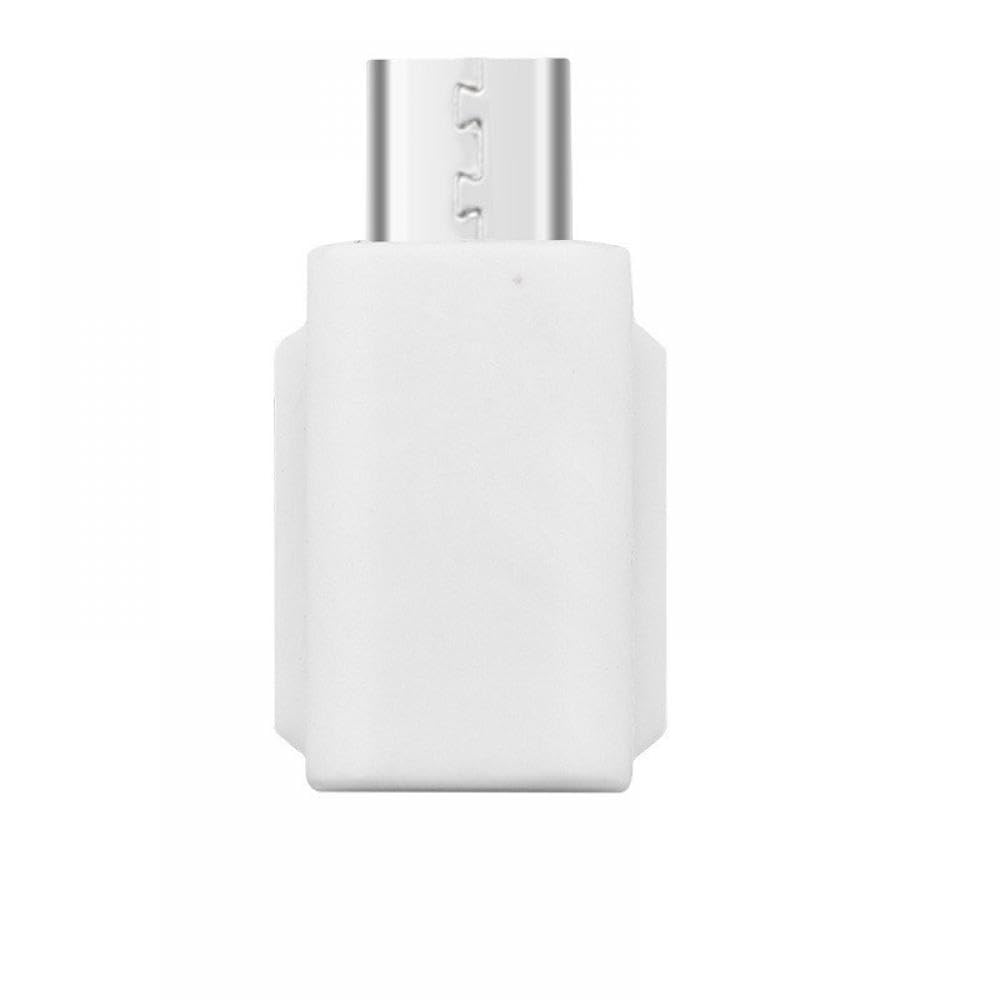 GHJtRs D Pocket 2 USB-zu-Typ-C-Smartphone-Adapter, Telefon-Datenanschluss, Handkamera-kompatibles Zubehör(Positive White) von GHJtRs