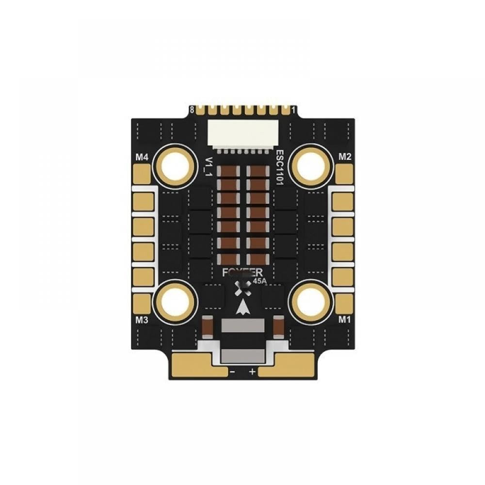 Kompakter 20x20mm 45A BL32 4in1 ESC kompatibel mit DShot150/300/600/1200 MultiShot OneShot Kompatibel mit 3-6S 128K passend Kompatibel mit Foxeer Reaper F4 -ni von GHJtRs