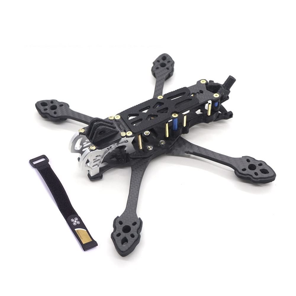 MARK5 225 mm Radstand, 5 Zoll 225 Kohlefaser-Quadcopter-Rahmen mit 5 mm Armen, kompatibel mit Air Unit Vista und analogen Systemen(BLACK) von GHJtRs