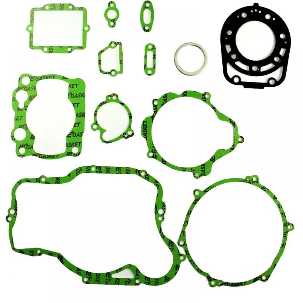 Motorrad-Vollmotor-Kurbelgehäusedeckel und Zylinderdichtungssatz-Set Kompatibel mit KX250 KX 250 1992 kompatible Modelle von GHJtRs