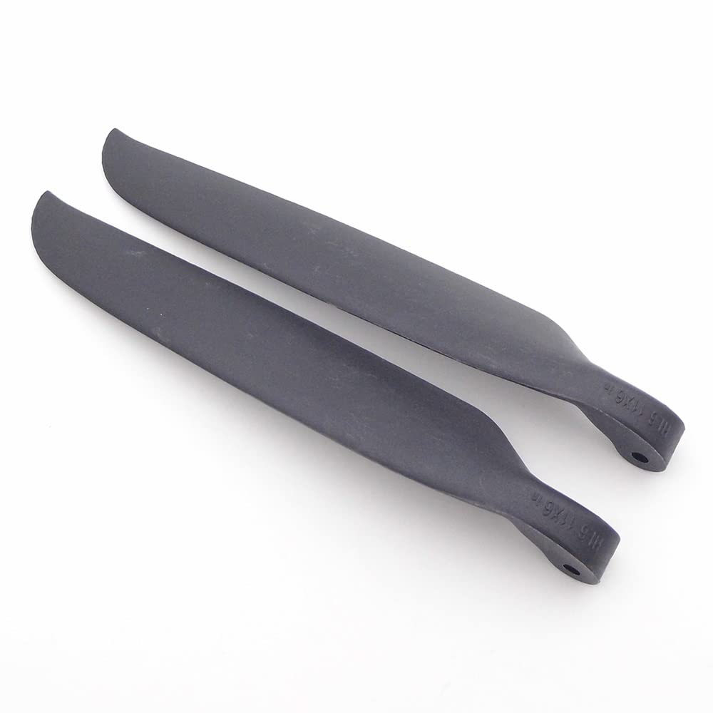 Nylon-Klapppropeller 2, kompatibel mit ferngesteuerten Segelflugzeugen, 6 Zoll, 8 Zoll, 10 Zoll, 17 Zoll, 8 mm Enddicke(18.5X10INCH) von GHJtRs