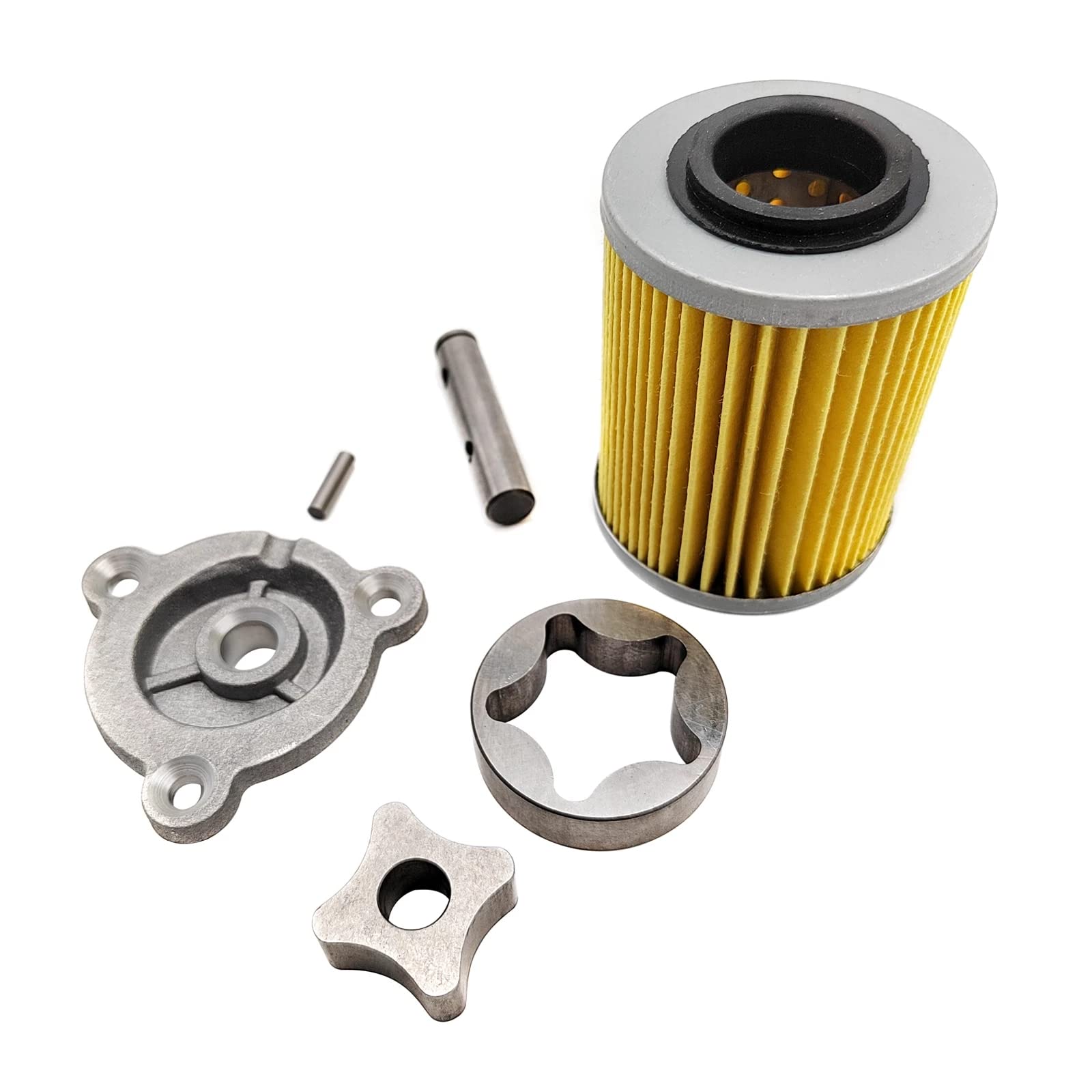 Ölpumpen-Set, kompatibel mit 800 1000 ATV UTV, inklusive Ölfilter-Rotor-Abdeckungswelle 420256188 420210640 420256348 420237059 von GHJtRs