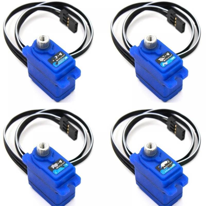 PowerHD TR4 7,4 V 2,6 kg wasserdichtes Metallgetriebe-Servo, kompatibel mit RC-Fahrzeugmodellteilen(4PCS) von GHJtRs