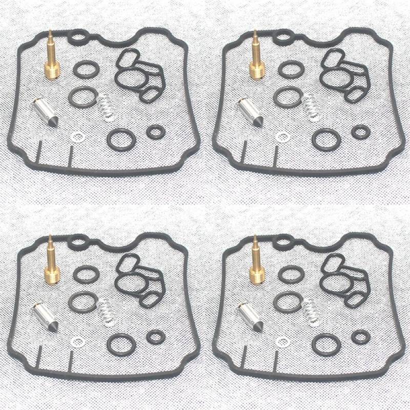 Vergaser-Reparatursatz, Nadelventil-Set, 4 Stück, kompatibel mit TDM850 FZR1000 TRX850 Modellen 1996 bis 1999 von GHJtRs