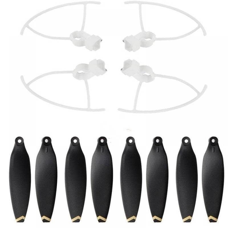 X8-Propeller und Propellerschutz, kompatibel mit X8 RC Quadcopter-Drohnenzubehör(2 IN1 GOLD) von GHJtRs