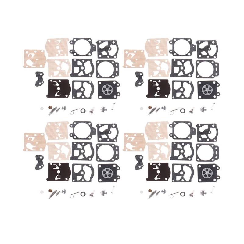 Mechanischer Vergaser-Reparatursatz, Membrantichtung, Nadel-Umbauteile für Walbro-Serie K20-WAT Echo Kettensäge (4 Set) von GHOUYL