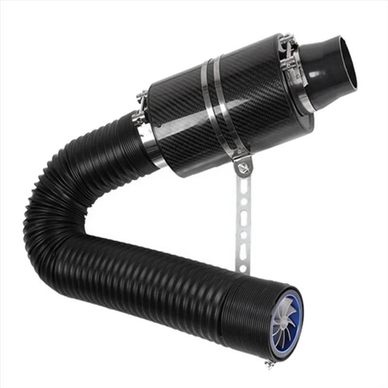 Auto Ansaugrohr Für Autos 3 Zoll Luftfilter Airbox Sport Luftfilter Cold Air Intake Induktionsschlauch Universal Set Mit Lüfter Luftansaugrohr von GHTOITW