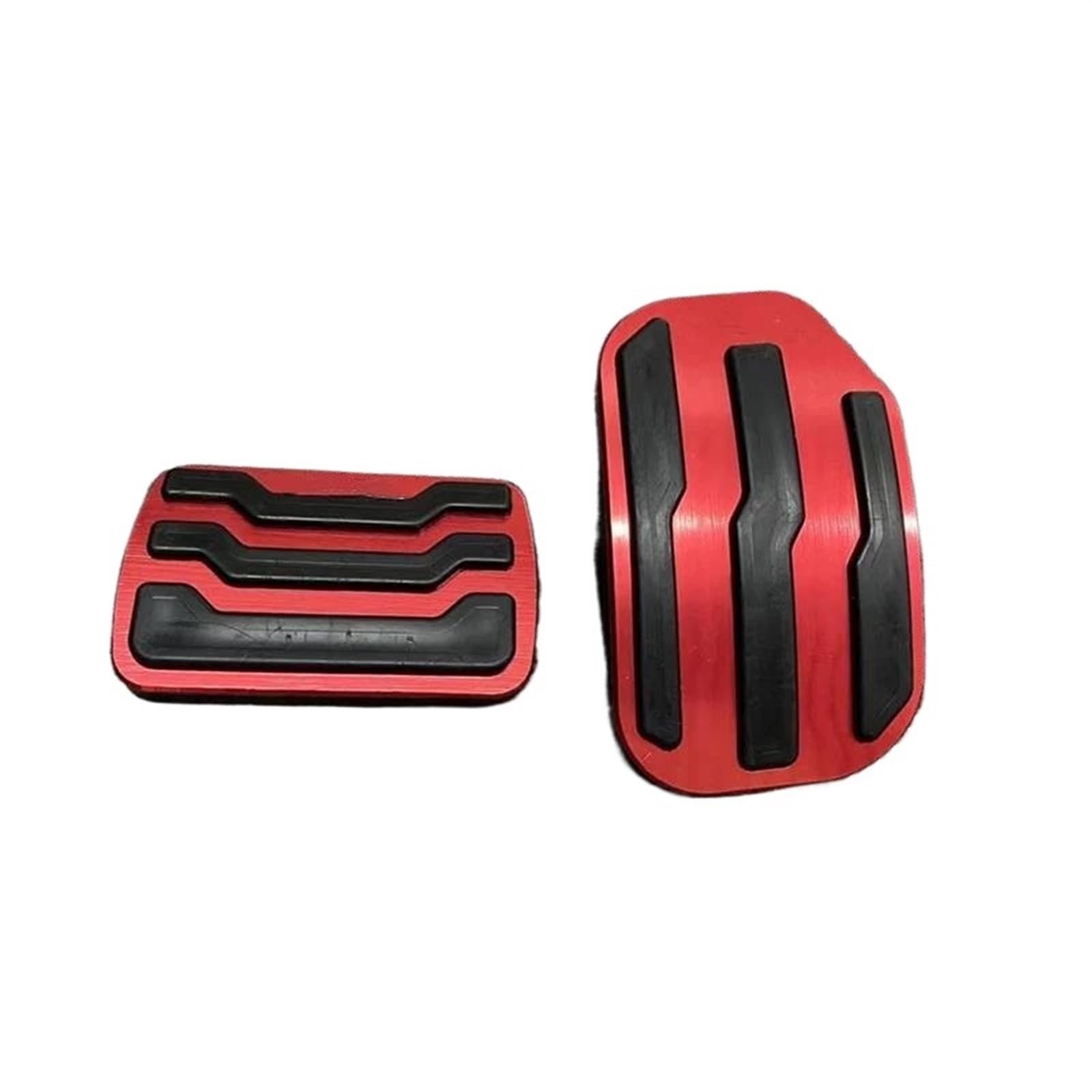 Auto Pedalabdeckung Für Ford Für F150 2015-2021 Anti-Rutsch-Bremsbeschleuniger-Pedale Zubehör 2-teilige Autopedalabdeckung Aus Aluminiumlegierung Foot Rest Pedal Abdeckung(Red) von GHTOITW