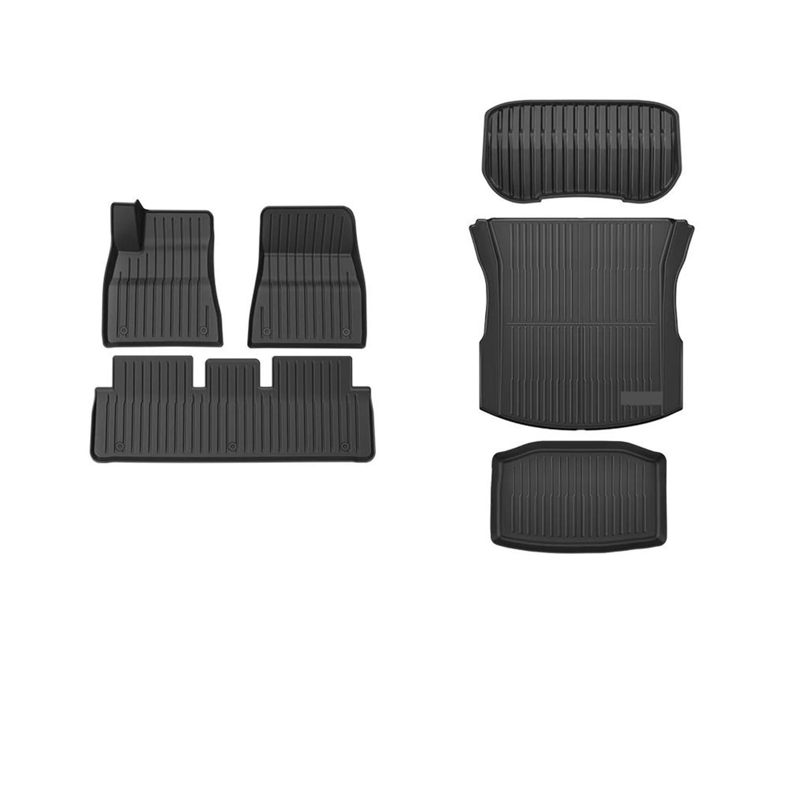 Auto schutzmatte Für Tesla Für Modell 3 2024 YZ Für Highland Für Ganze Für TPE Fußmatten Wasserdichte Anti Slip Matte Fuß Pads Hinten Stamm Matte Zubehör Kofferraum Schutzmatten(A Trunk Mat Floor Mat) von GHTOITW