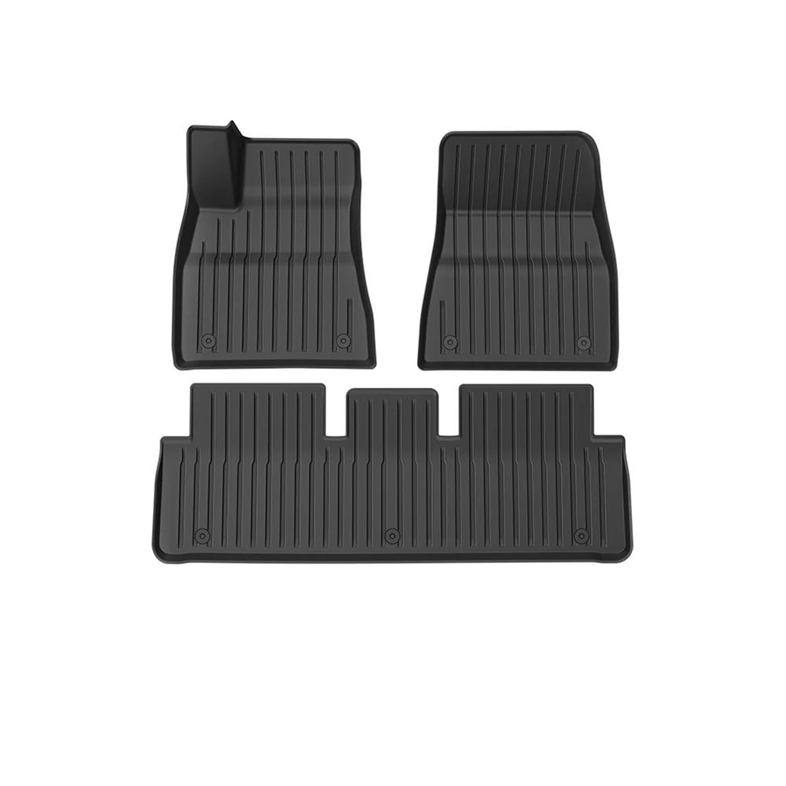 Auto schutzmatte Für Tesla Für Modell 3 2024 YZ Für Highland Für Ganze Für TPE Fußmatten wasserdichte Anti Slip Matte Fuß Pads Hinten Stamm Matte Zubehör Kofferraum Schutzmatten(Floor Mat) von GHTOITW