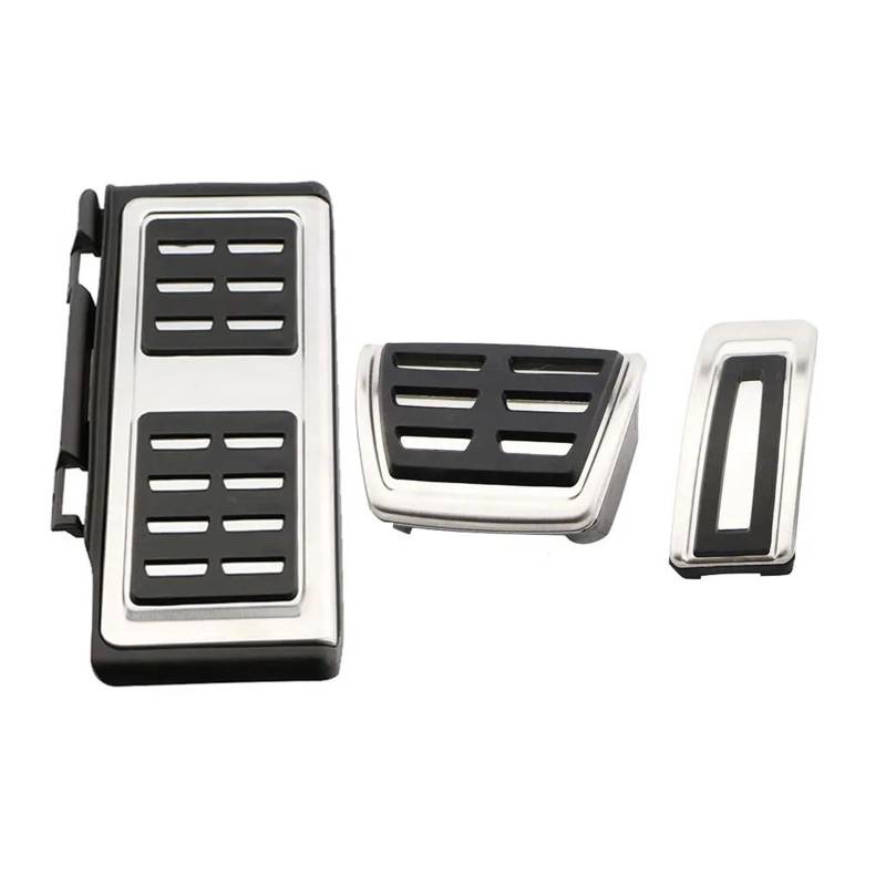 Fußstütze Pedale Für VW Für Golf 8 Mk8 VIII 2019 2020 2021 2022 2023 Edelstahl Auto Pedale Gaspedal Bremse Fuß Rest Pedal Abdeckung ZU Pedalauflagen(3 pcs1) von GHTOITW