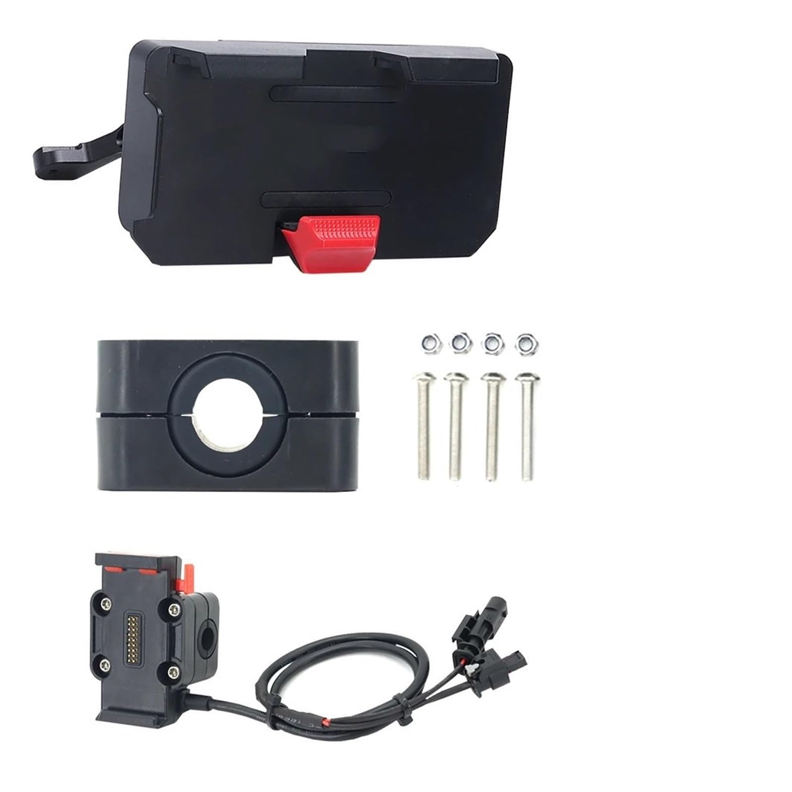 Motorrad Handyhalter Für Benelli Für TRK702 Für TRK702X 2022-up Motorrad GPS Telefon Halter USB Drahtlose Ladegerät Navigation Halterung Montieren Ständer Fahrrad Handyhalterung(12mm - Base -Charger) von GHTOITW