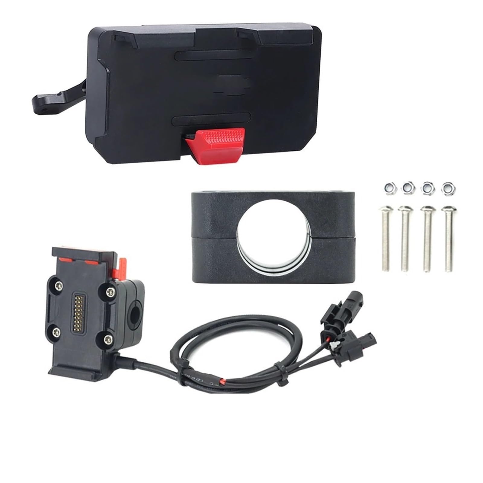 Motorrad Handyhalter Für Benelli Für TRK702 Für TRK702X 2022-up Motorrad GPS Telefon Halter USB Drahtlose Ladegerät Navigation Halterung Montieren Ständer Fahrrad Handyhalterung(22mm - Base -Charger) von GHTOITW