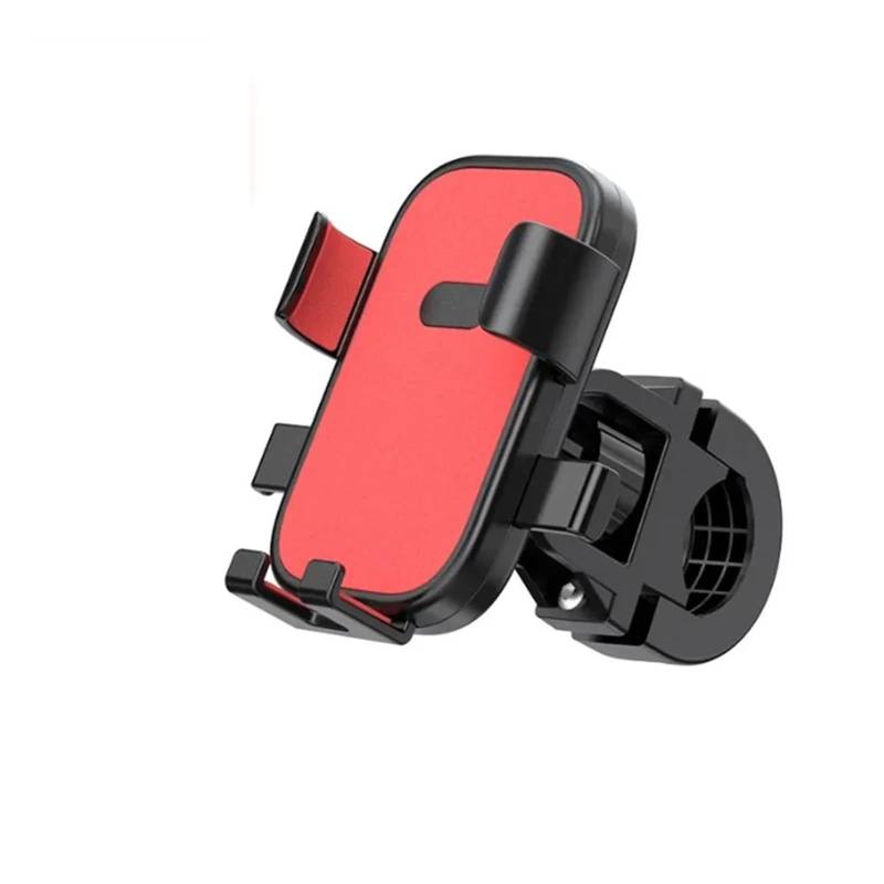 Motorrad Handyhalter Silikon-Telefonhalter Für Und Motorrad 360 ° Drehbar Verstellbar Auto-Navigationsständer Outdoor Universelles Telefonzubehör Fahrrad Handyhalterung(Handlebar-Red) von GHTOITW