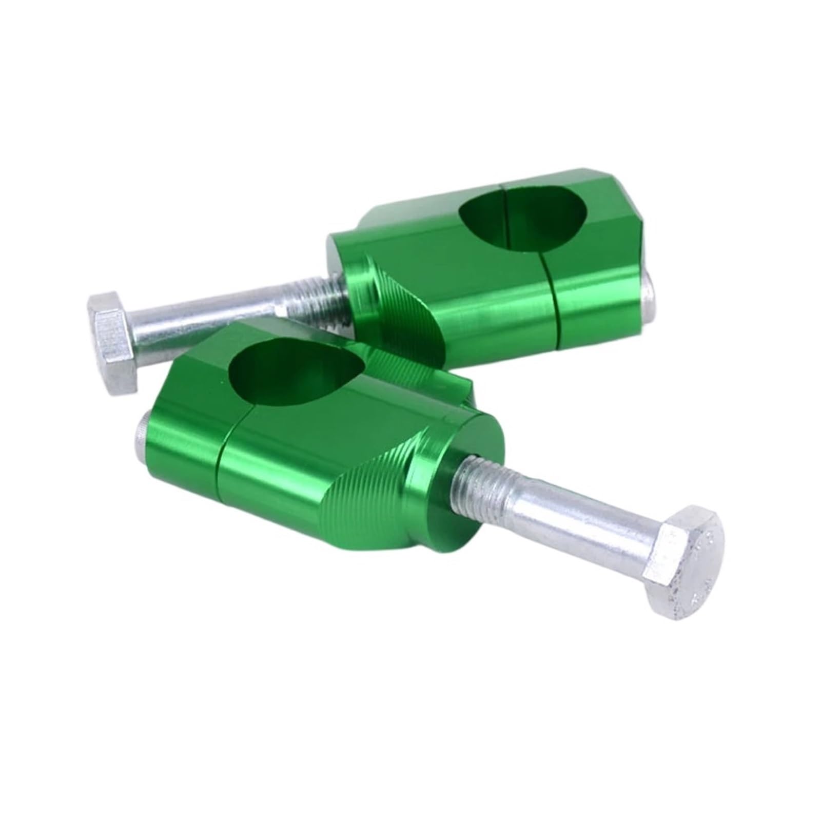 Motorrad Lenker Riser Für CRF 125 250 250 450 FRLX Motorrad Aluminium Riser Clamp Für 1 1/8 "28MM Lenker Bar Motorrad Riser Klemme(Green) von GHTOITW