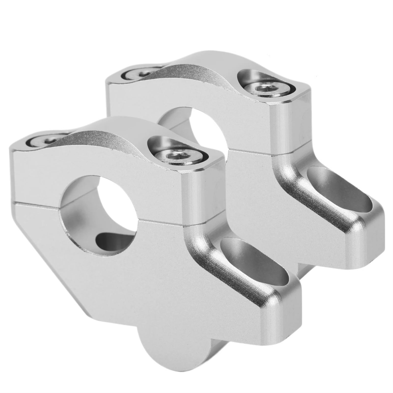 Motorrad Lenker Riser Für F800S Für F800ST Für F700GS Für F650GS Für F650CS Motorrad 22mm Lenkererhöhung Offset Lenkerklemme Motorrad Riser Klemme(Silver) von GHTOITW