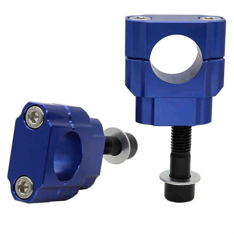 Motorrad Lenker Riser Für Kawasaki Bar Lenker Bar Riser Montieren Schellen Motorrad 1-1/8 Lenker Riser Montieren Schellen Kit Adapter Motorrad Riser Klemme(Blue) von GHTOITW