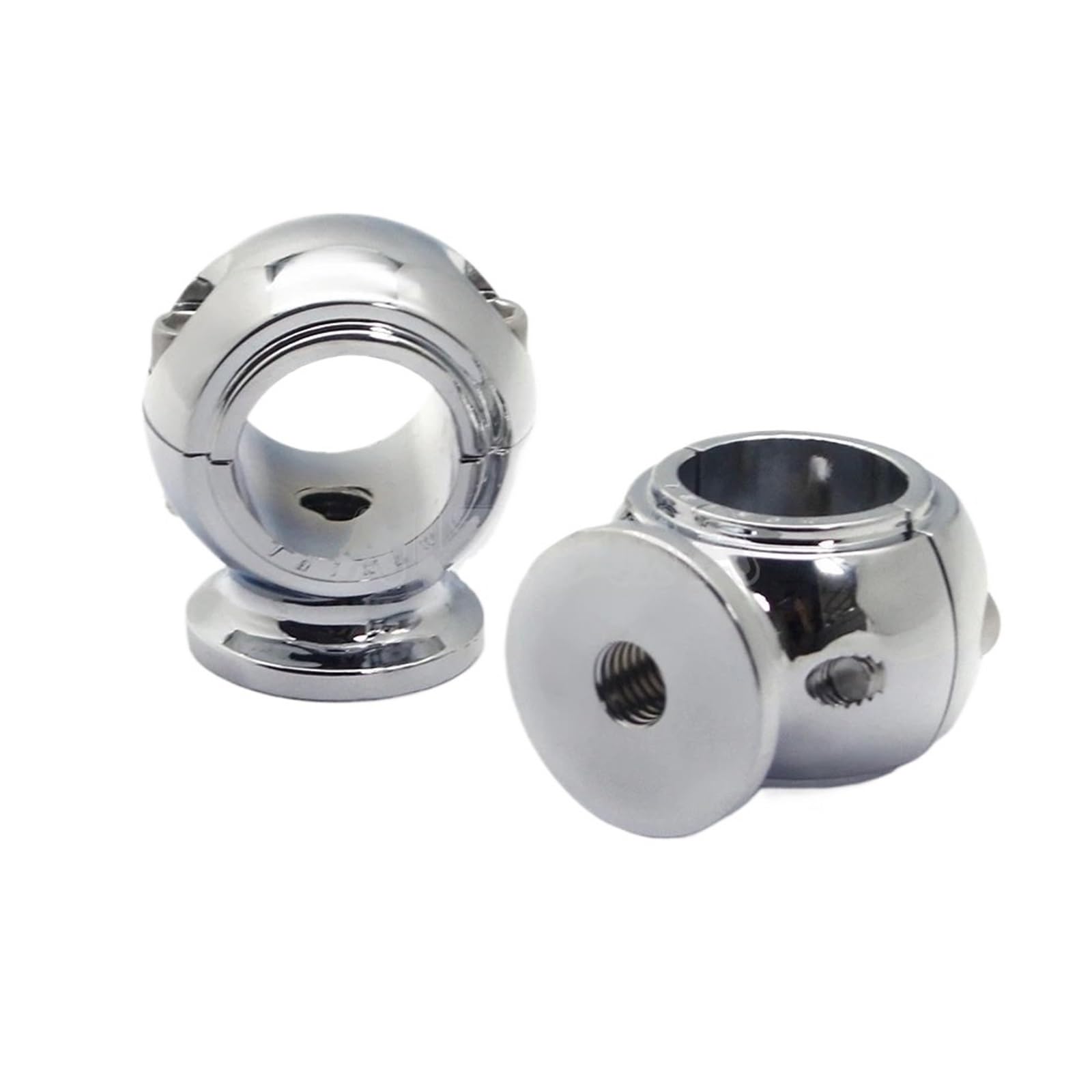 Motorrad Lenker Riser Für Softail Für Glide Für Fat Für Boy Für Street Motorcycle 32mm Lenkerhalterung Klemme Aluminium Cafe Racer Riser Motorrad Riser Klemme(Chrome) von GHTOITW