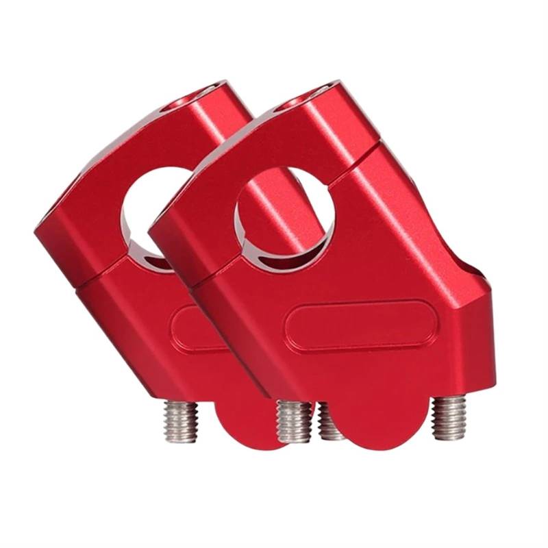 Motorrad Lenker Riser Für T-MAX 530 Für T-MAX530 Für TMAX530 2020 2021 Für TMAX 530 Motorrad 3 Farben Lenker Riser Bar Halterung Griff Clamp Motorrad Riser Klemme(28mm Red) von GHTOITW