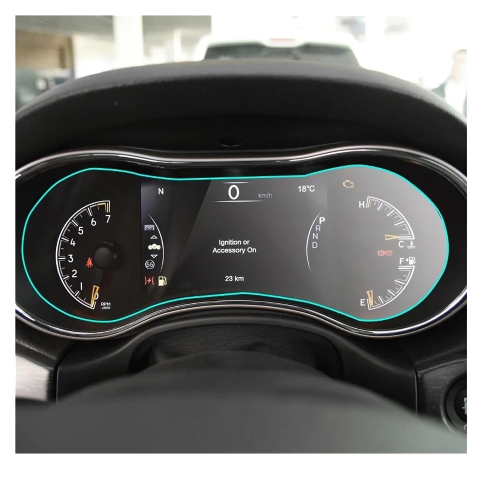 Navigation Displayschutz Für Jeep Für Grand Für Cherokee 2014-2017 Autoinstrumentenbildschirm Armaturenbrett-Schutzfolie LCD-Bildschirm PET-Bildschirmschutzfolie von GHTOITW