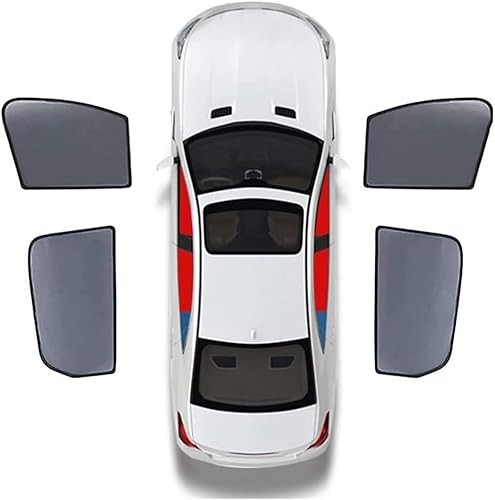Auto Seitenfenster Sonnenschutz Für VW Jetta VS7 2023 2024, Magnetisch Sonnenschutz Vorhang UV Schutz Sonnenblenden Privacy Protection Accessories,C/4door Swindow von GHUYGTT