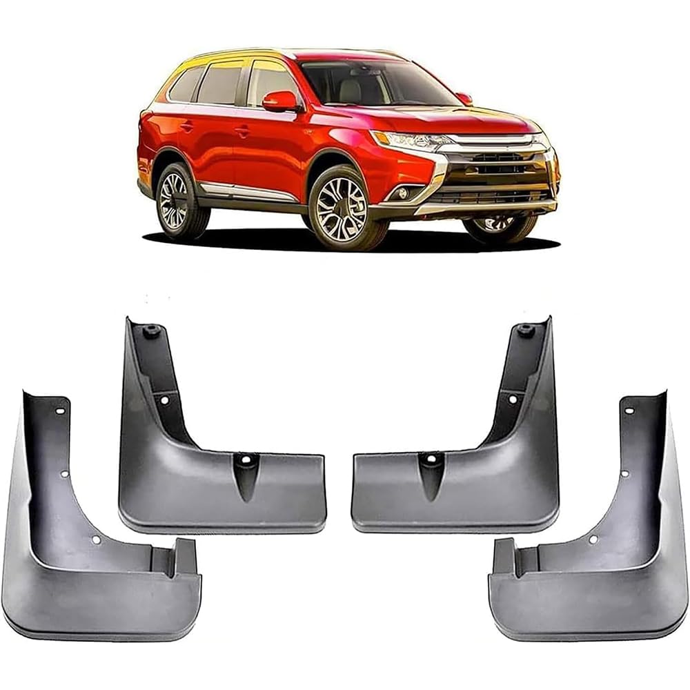 4 Stück Auto Schmutzfänger für Mitsubishi Outlander 3 2015-2020, Kotflügelschoner Zubehör Ersatz Tuning Mudguards Spritzschutz von GHYRGBEE