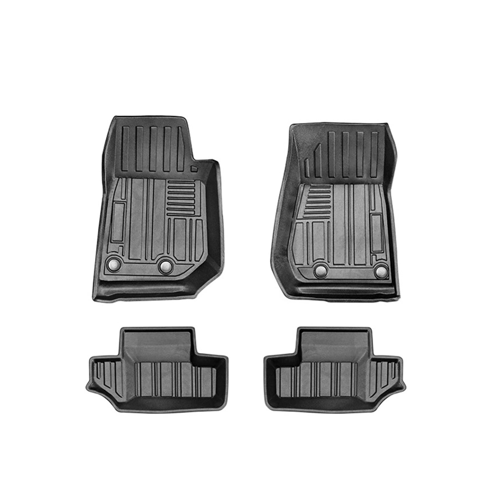 3D TPE LHD Auto Bodenmatte Auto Fuß Pad Boden Liner Teppich 2 Tür 4 Tür Kompatibel Mit Jeep Kompatibel Mit Wrangler JK/JL 2007-2017 2018-2021(Wrangler JK 2Door) von GHZMKCYPQ