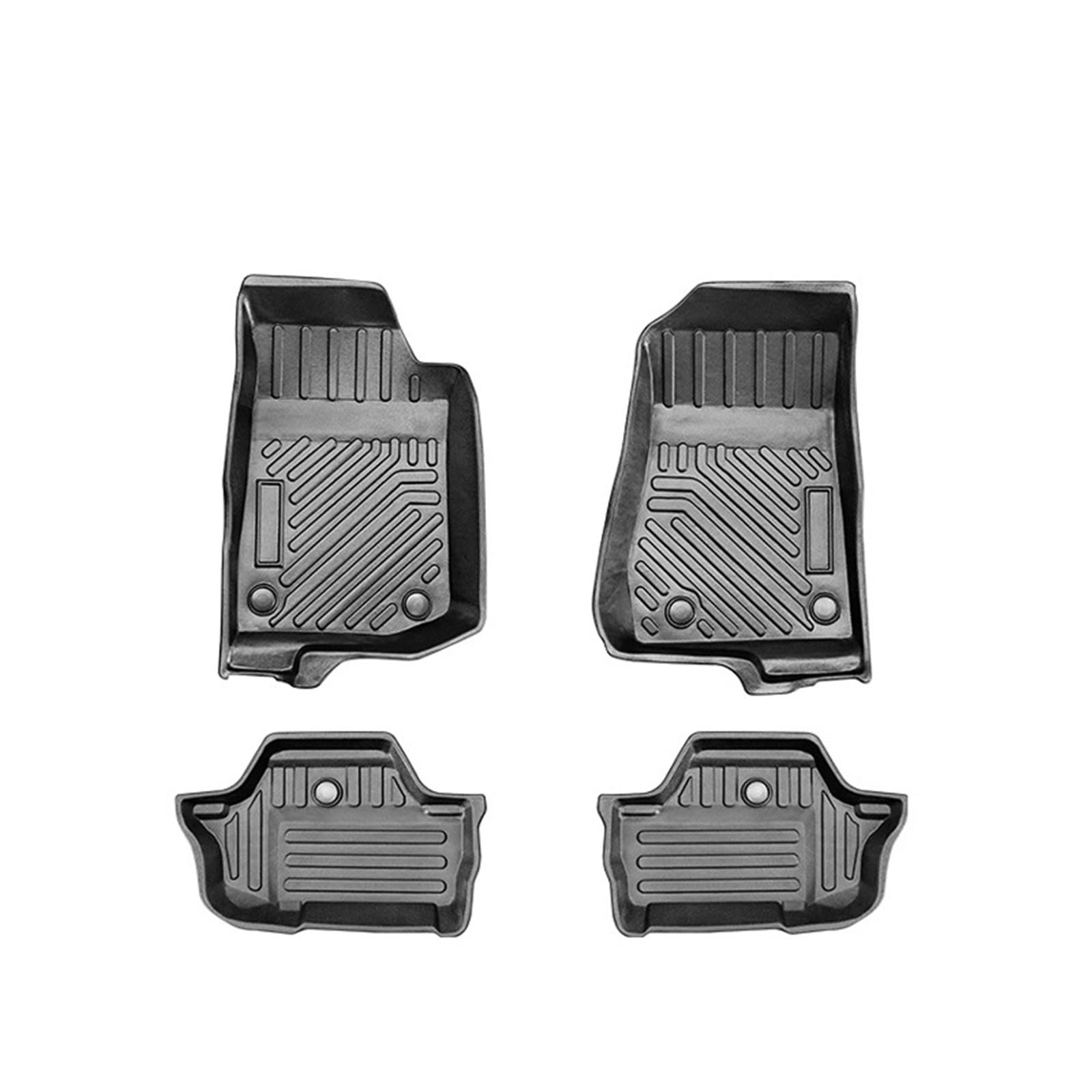 3D TPE LHD Auto Bodenmatte Auto Fuß Pad Boden Liner Teppich 2 Tür 4 Tür Kompatibel Mit Jeep Kompatibel Mit Wrangler JK/JL 2007-2017 2018-2021(Wrangler JL 2Door) von GHZMKCYPQ