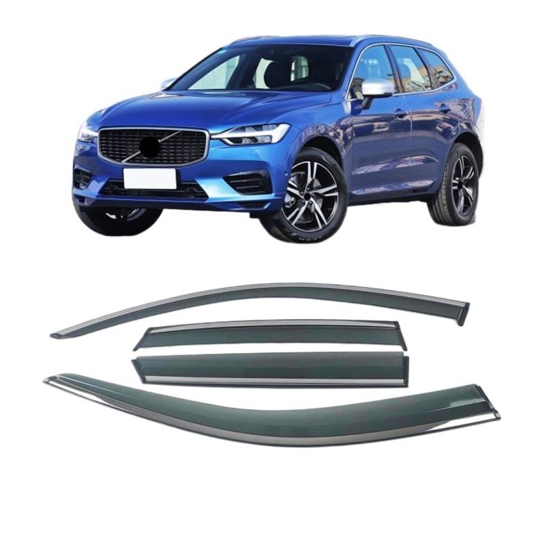 Fenster Sonne Regenschutz Visiere Schild Markisen Schutz Cover Trim Rahmen Aufkleber Kompatibel mit VOLVO XC60 2010-2019(17-19) von GHZMKCYPQ