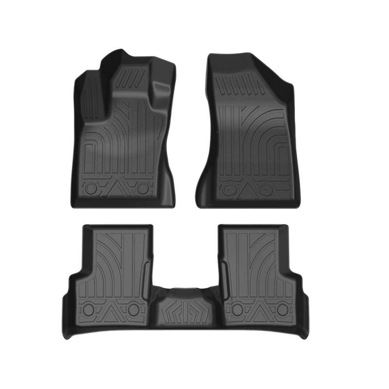 TPE Schwarz Durable Fussboden Teppich Autozubehör angepasst kompatibel mit JEEP RENEGADE(BU) 16-19 Benutzerdefinierte Fußmatten (Car Matten 4PCS) von GHZMKCYPQ