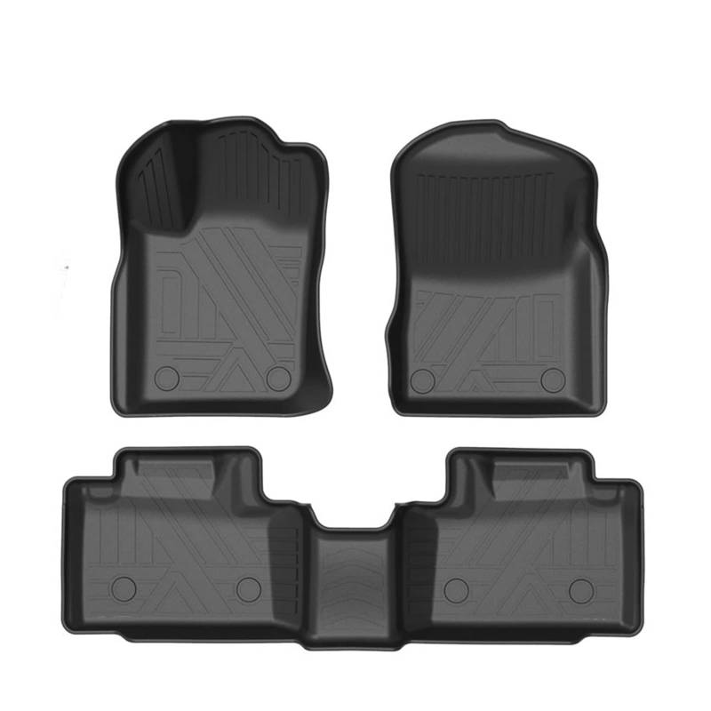 TPE Schwarz Durable Teppich Autozubehör angepasst kompatibel mit JEEP CHEROKEE WK2 19-20 Benutzerdefinierte Automatten (Auto-Matten 3PCS) von GHZMKCYPQ