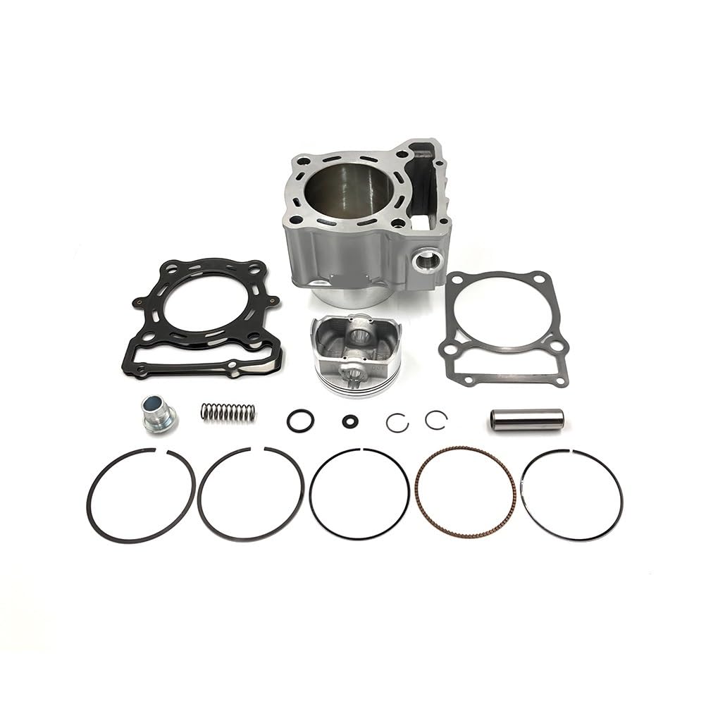 78 mm Motorrad-Luftzylinder-Set, kompatibel mit KLX250 1993–2018, KLX300 1996–2007, Ersatz-Luftzylinderblock, Kolbenring-Kopf-Basisdichtung(1 KIT) von GHqHQL