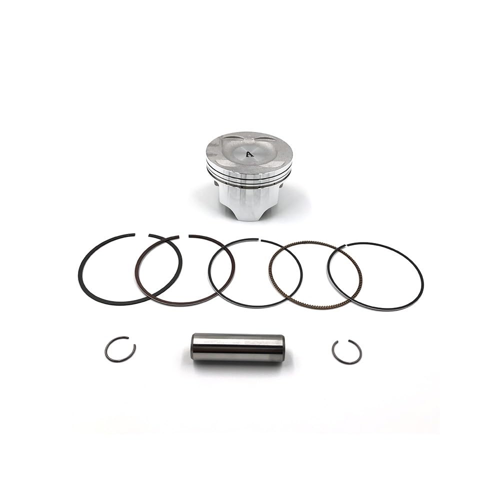 78 mm Motorrad-Luftzylinder-Set, kompatibel mit KLX250 1993–2018, KLX300 1996–2007, Ersatz-Luftzylinderblock, Kolbenring-Kopf-Basisdichtung(PISTON RING KIT) von GHqHQL