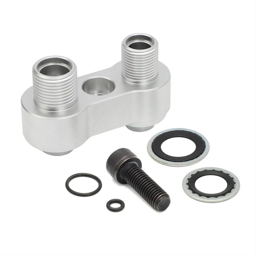 LS GM R4 AC-Kompressor-Adapter-Anpassungs-Kit kompatibel mit Steckdose Kopfdeckelschraube Versiegelung und O-Ringe CNC Aluminium von GHqHQL