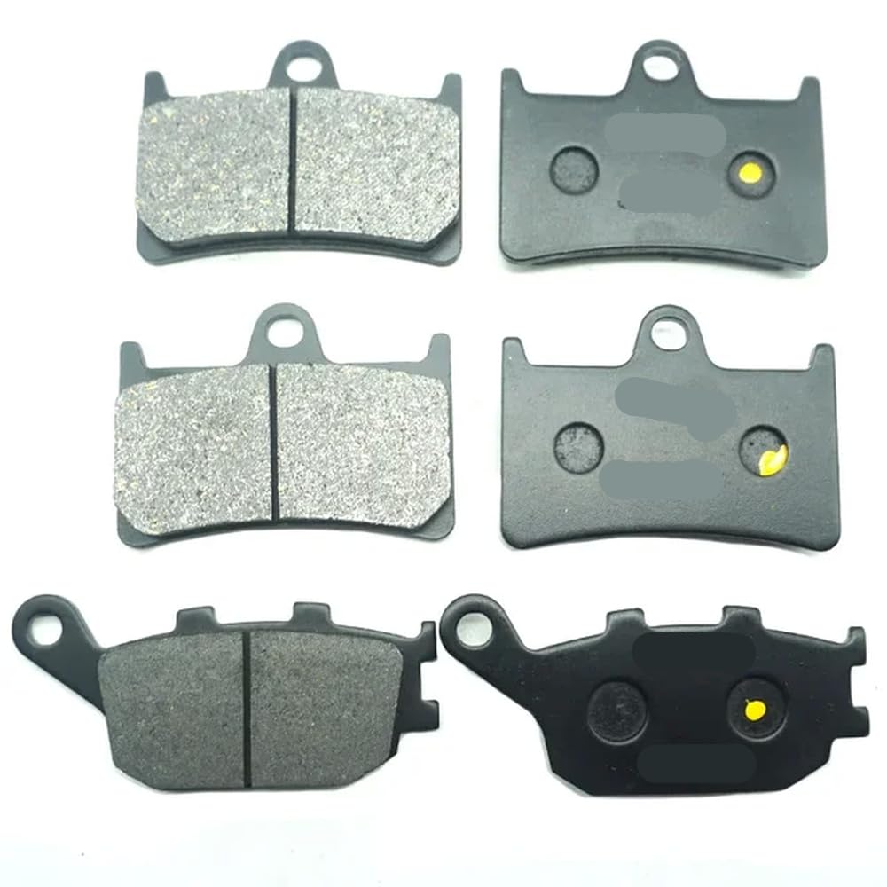 Motorrad-Bremsbeläge vorne und hinten, kompatibel mit FZ6 S2 2007–2009, FZ6 S2 ABS 2007–2009 FZ6SHG, 2007 FZ 6 FZ6S2 FZ6 SHG(FRONT REAR PADS) von GHqHQL