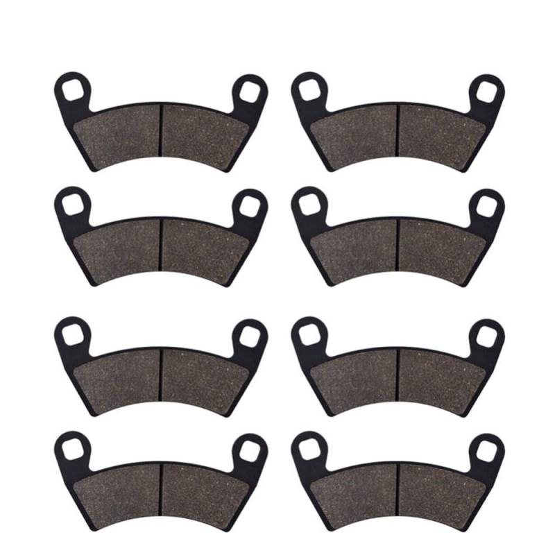 Motorrad Bremsbeläge vorne und hinten für P 700 800 900 Ranger Crew RZR 4 XP900 1000XP RZR1000XP, kompatibel mit verschiedenen Modellen(4 PAIRS) von GHqHQL