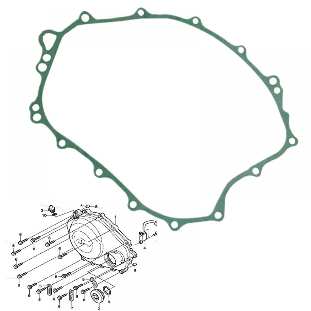 Motorrad-Lichtmaschinen-Kupplungsdeckel-Dichtungssatz, kompatibel mit CBR1000RR 2004 2005 2006 2007 Modellen(THE KITS) von GHqHQL