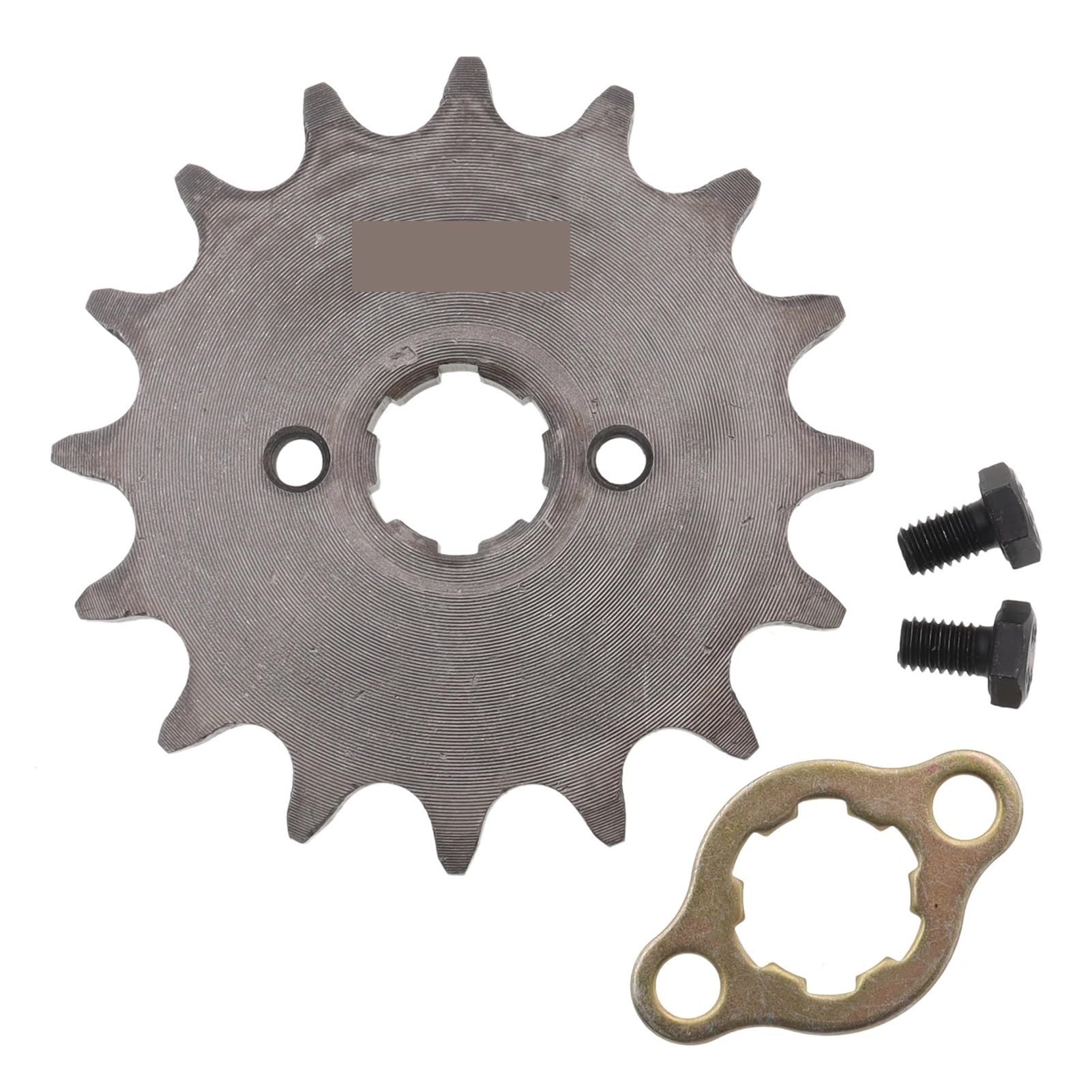 Universelles Frontmotor-520-Kettenrad, 16 Zähne, 18 Zähne, 19 Zähne, 20 mm, mit Halteplattenverschluss, kompatibel mit Motorrad, Dirt Bike, ATV und ähnlichen Fahrzeugen(520-16T) von GHqHQL