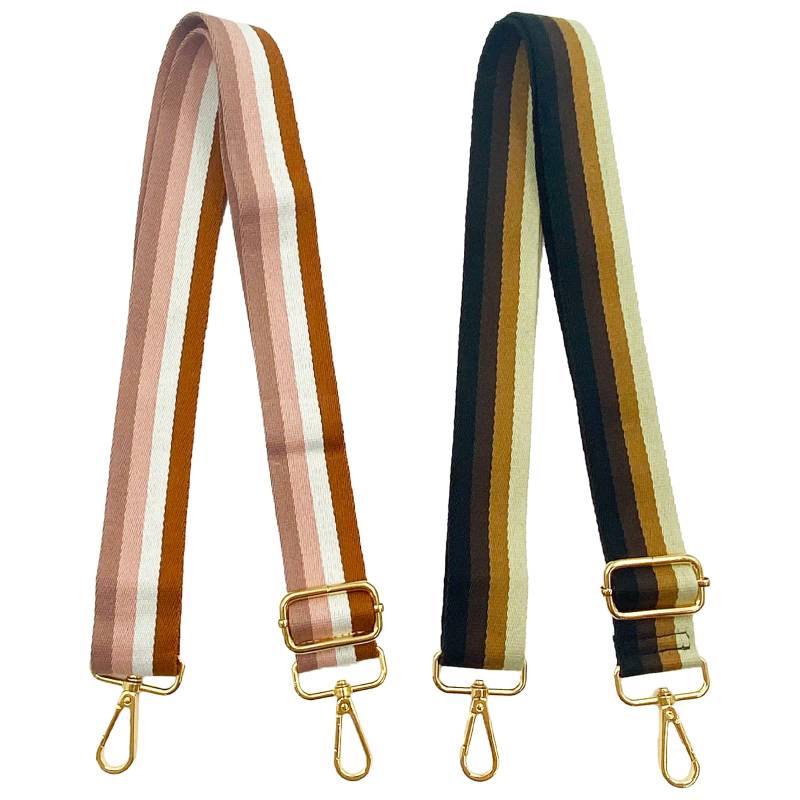 Breiter Schultergurt, 2 Stück Breite Umhängetaschen Strap, verstellbare Ersatz-Handtaschengurte mit Clips Goldschnalle, Reisegepäck-Zubehör für Crossbody-Taschen von GIEEU