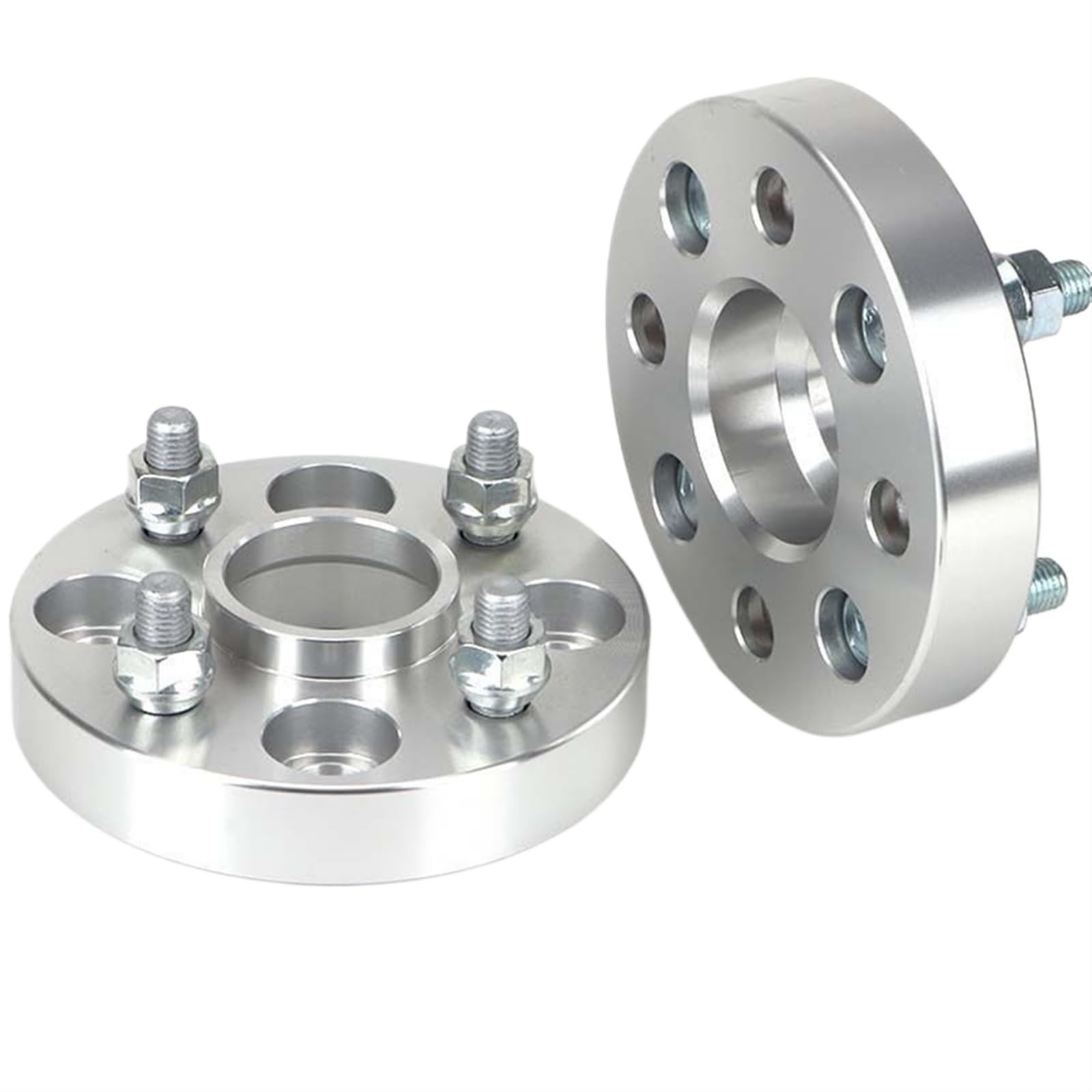 GIGIROM 2/4 stück PCD 4X100 CB 57,1mm Dicke 20-50mm Rad Spacer Adapter 4lug, for VW, for Jetta, Gower Old Sandanap Sang Silkworm 200 M12xP 1,5 Spurverbreiterung Adapter(2PCS 20mm Silver) von GIGIROM