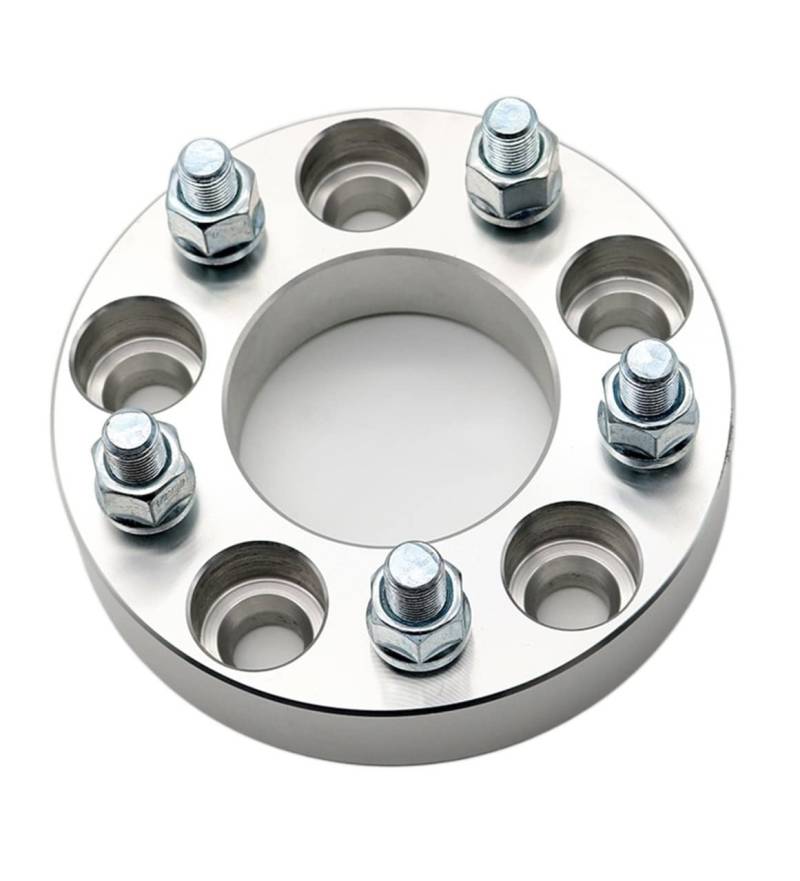 GIGIROM 2/4 stück Spurverbreiterung Adapter 5 Lug 20 30 35 40mm PCD 5x114,3 CB 71,6mm, for Jeep, Wrangler Cherokee Liberty M1/2 Spurverbreiterung Adapter(4PCS 25mm Silver) von GIGIROM