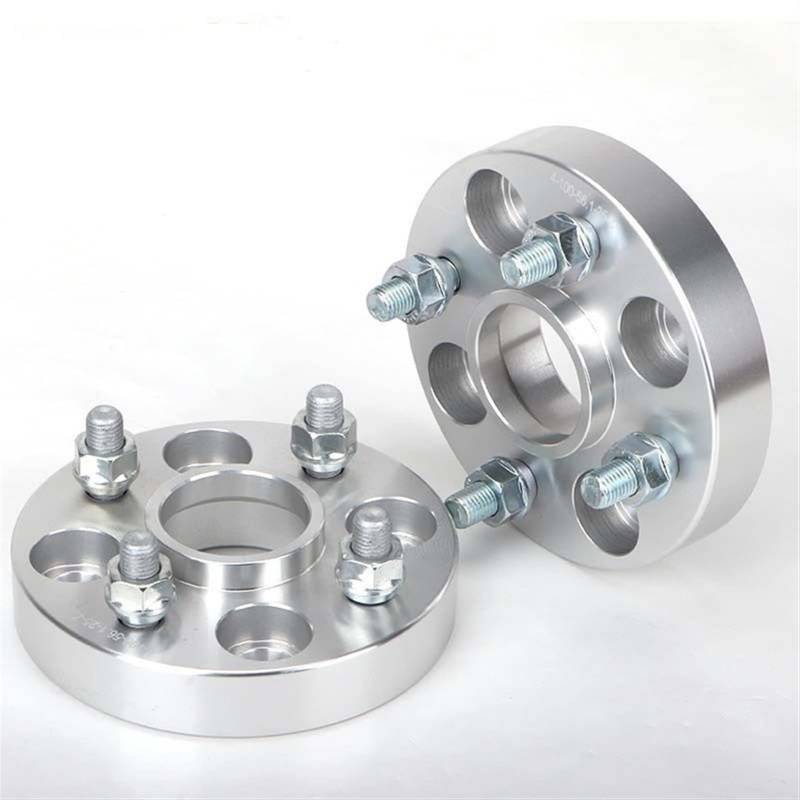 GIGIROM 2 4 stück 15 20 25 30 35mm PCD 4x100 ID OD 54,1mm Rad Spacer Adapter, for Suzuki, Alto, for Swift, Alivio Jeden Ciaz Spacia M12xP 1,25 Spurverbreiterung Adapter(2PCS 15mm Silver) von GIGIROM