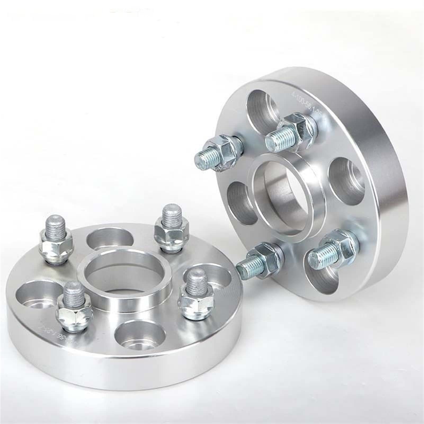 GIGIROM 2 4 stück 15 20 25 30 35mm PCD 4x100 ID OD 54,1mm Rad Spacer Adapter, for Suzuki, Alto, for Swift, Alivio Jeden Ciaz Spacia M12xP 1,25 Spurverbreiterung Adapter(2PCS 20mm Silver) von GIGIROM