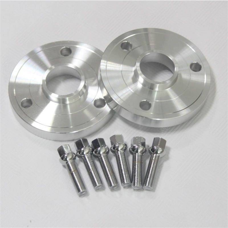 GIGIROM 2 4-teiliges 15-20-mm-Aluminium-Rad-Distanzstück PCD 3-112 CB 57.1, for Smart, CABRIO 450 CITY-COUPE 450 FORTWO CABRIO 450 Spurverbreiterung Adapter(4PCS 20mm Silver) von GIGIROM