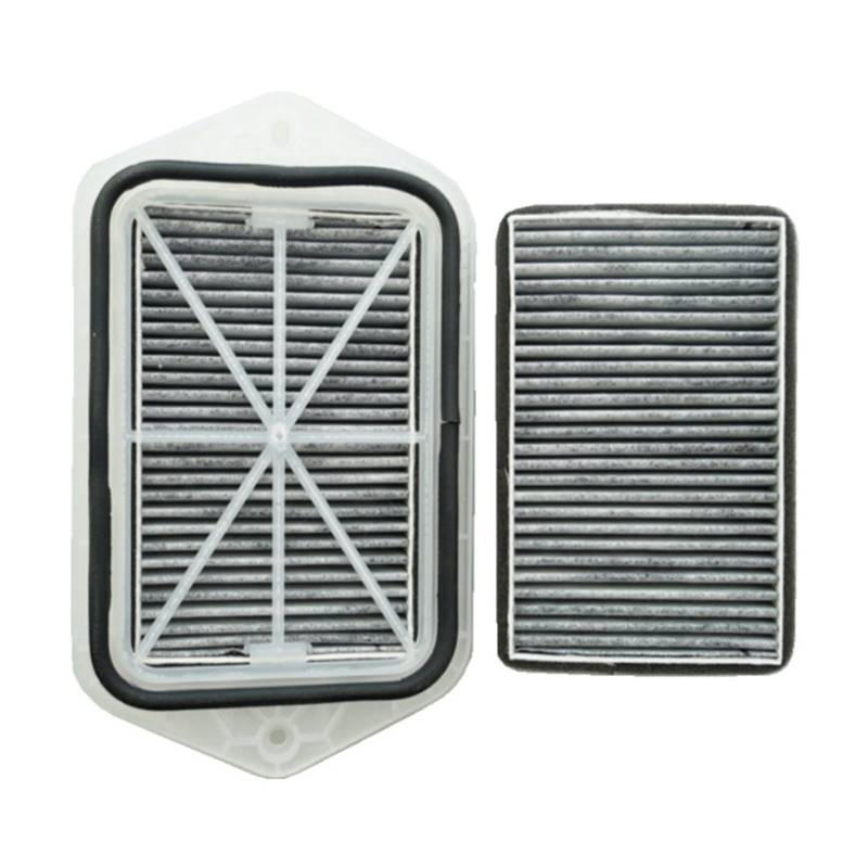 GIGIROM 2 Löcher Innenraumfilter, for VW, Sagitar CC, for Passat Magotan, for Golf, for Tiguan, for Touran, for Audi, for Skoda, for Octavia, Außenluftfilter FT100 Pollenfilter Auto(1 Case and 2 Filte von GIGIROM