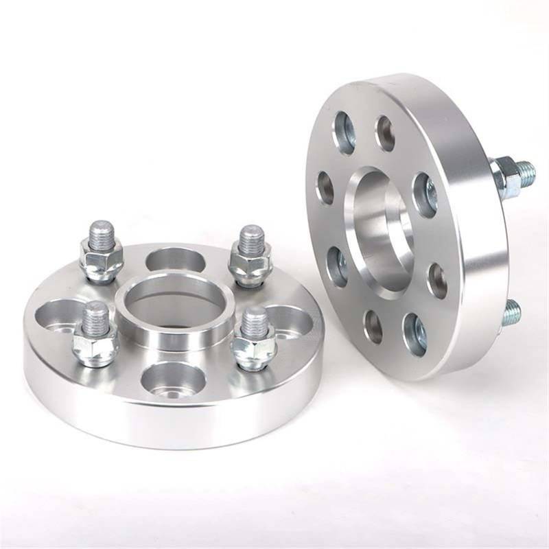 GIGIROM 2 stück 5 20 25 30 35mm PCD 4x100 Zentrum Bohrung 60,1mm Spurverbreiterung Adapter Flang 4 Lug anzug Auto M12xP 1,5 12xP 1,25 Spurverbreiterung Adapter(25mm P12x1.25 Silver) von GIGIROM