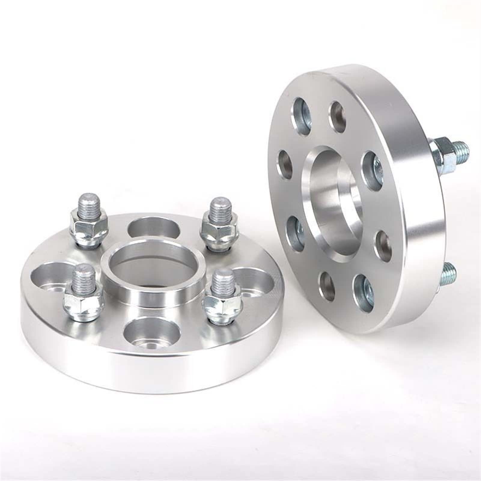 GIGIROM 2 stück 5 20 25 30 35mm PCD 4x100 Zentrum Bohrung 60,1mm Spurverbreiterung Adapter Flang 4 Lug anzug Auto M12xP 1,5 12xP 1,25 Spurverbreiterung Adapter(60mm P12x1.25 Silver) von GIGIROM