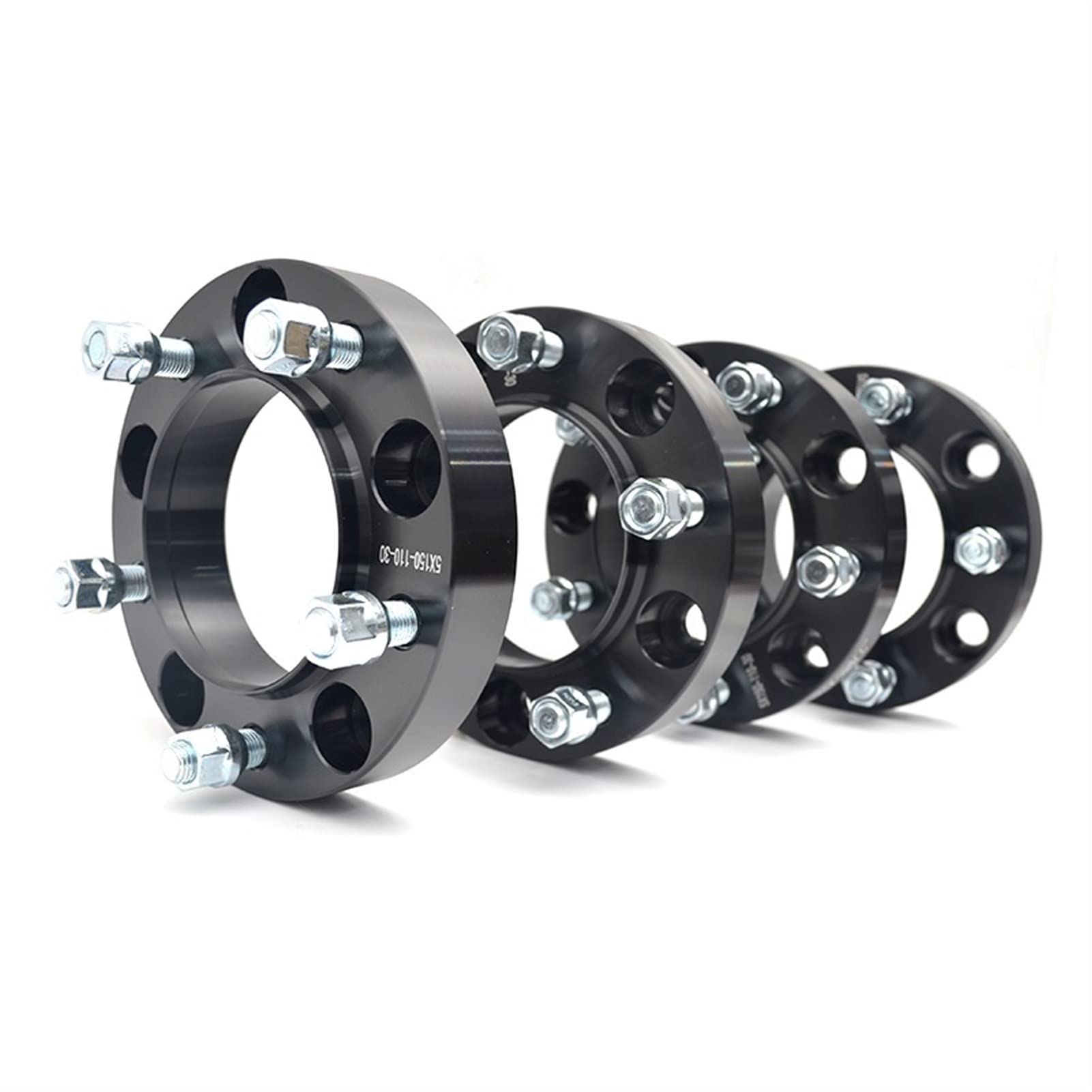 GIGIROM 4 STÜCKE 5x150 30mm Hubcentric 110mm Aluminium Rad Spacer Adapter 5 Lug M14x1.5 Spurverbreiterung Adapter von GIGIROM