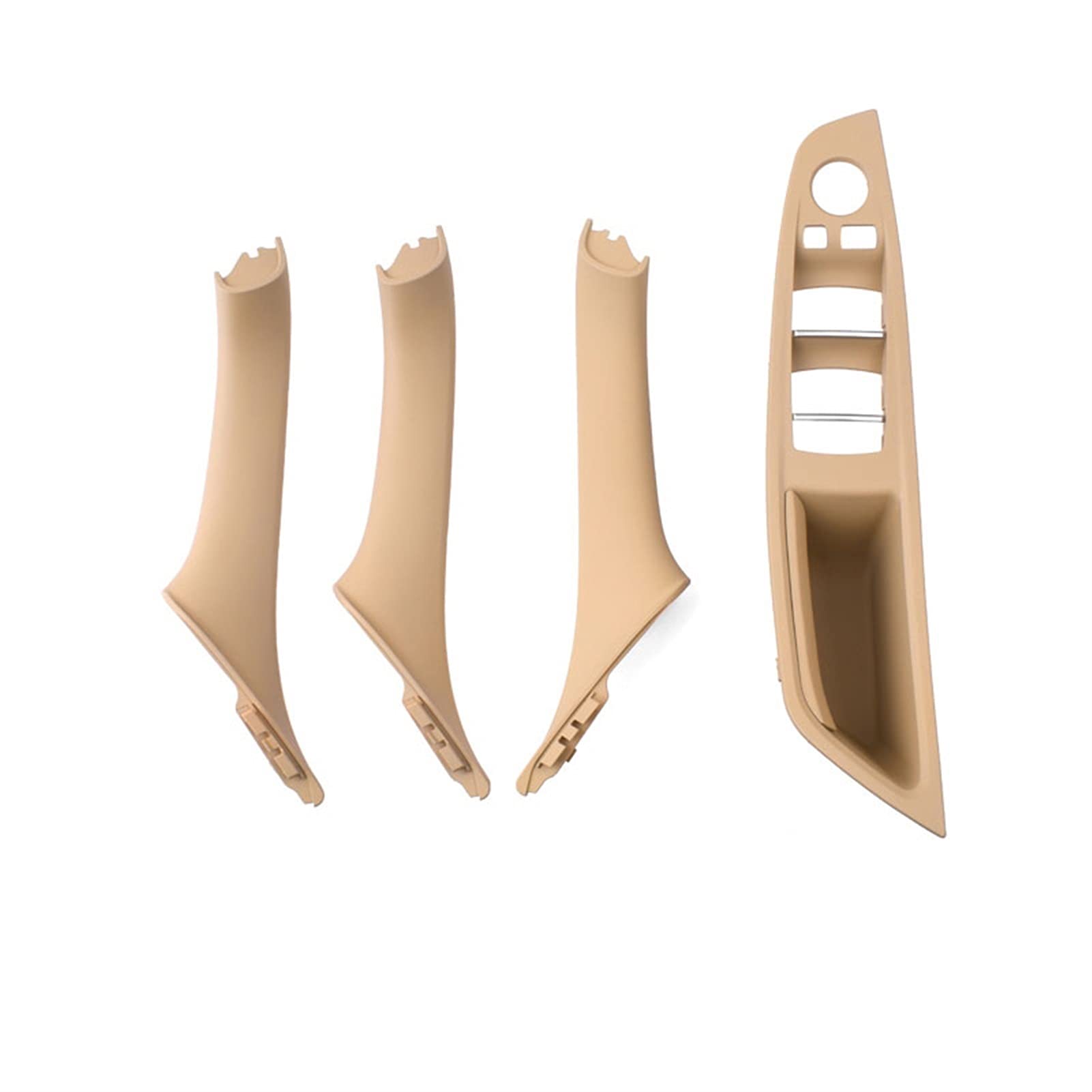 GIGIROM 4-teiliges Set, braun-beige, RHD, rechte Seite, Fahrerauto-Innentür-Armlehnen-Zuggriff, for, for 5er F10 F11 520i 523i 525i 528i 535i 2009-2016 Türgriff-Außenabdeckung(RHD 4PCS Beige) von GIGIROM